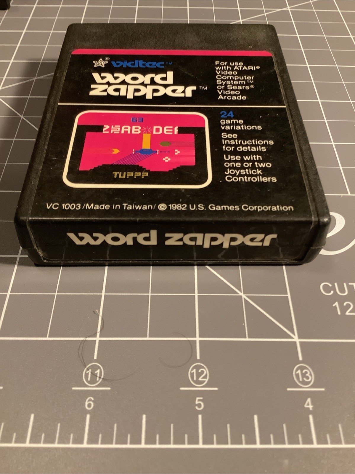 Word Zapper (Atari 2600, 1982) Vidtec Atari Game Cartridge