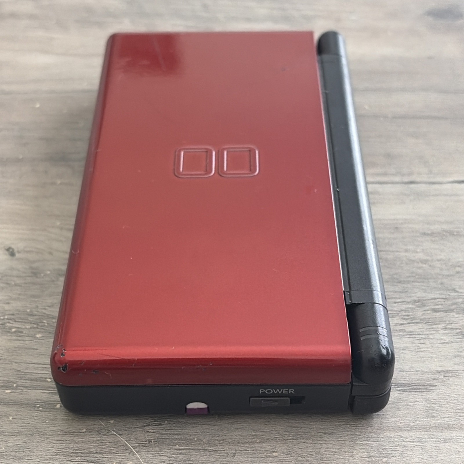 Nintendo DS Lite USG-001 Red/Black Handheld Console w/ Stylus, Charger