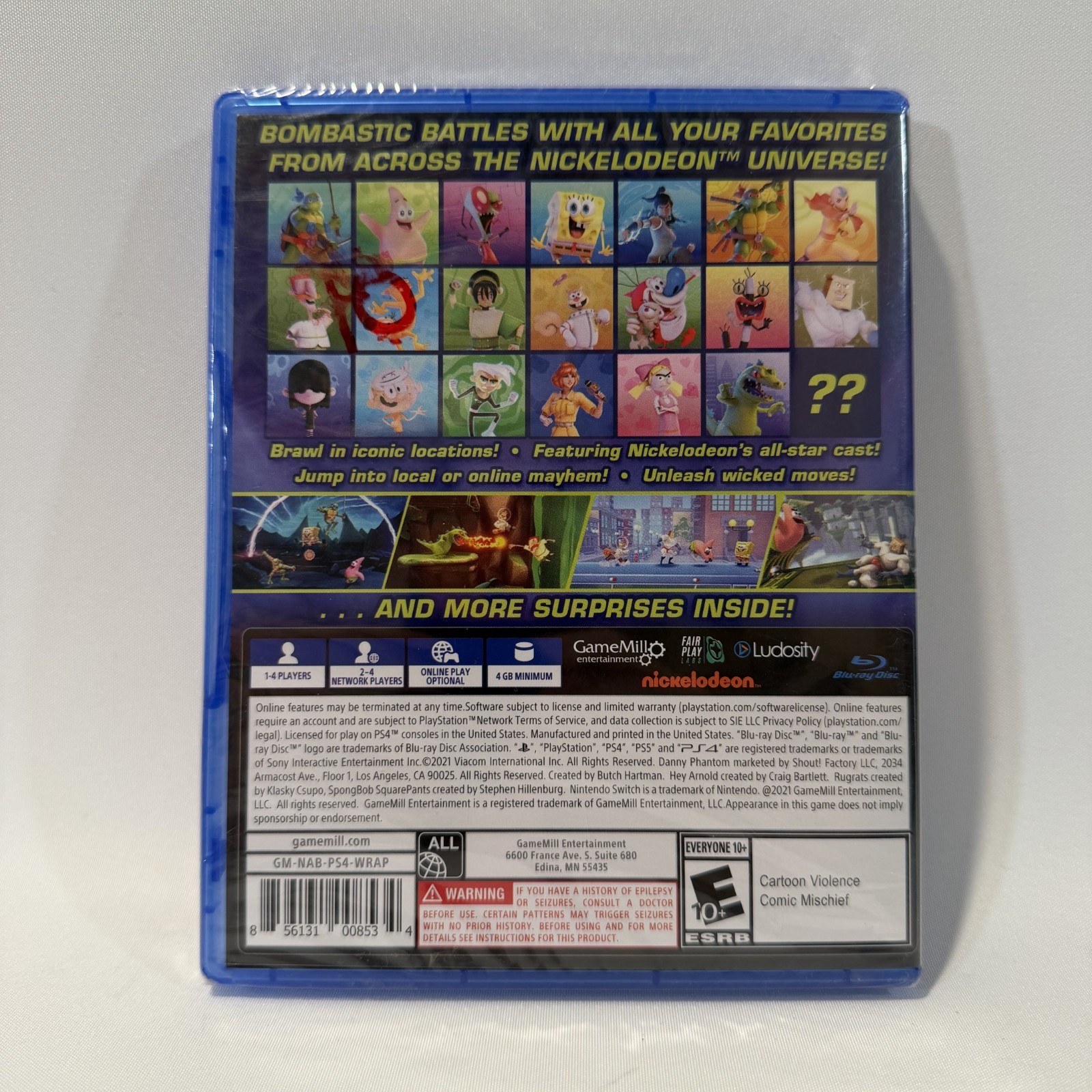 Nickelodeon All-Star Brawl PS4 Sony Fighting Platform Multiplayer Game Sealed