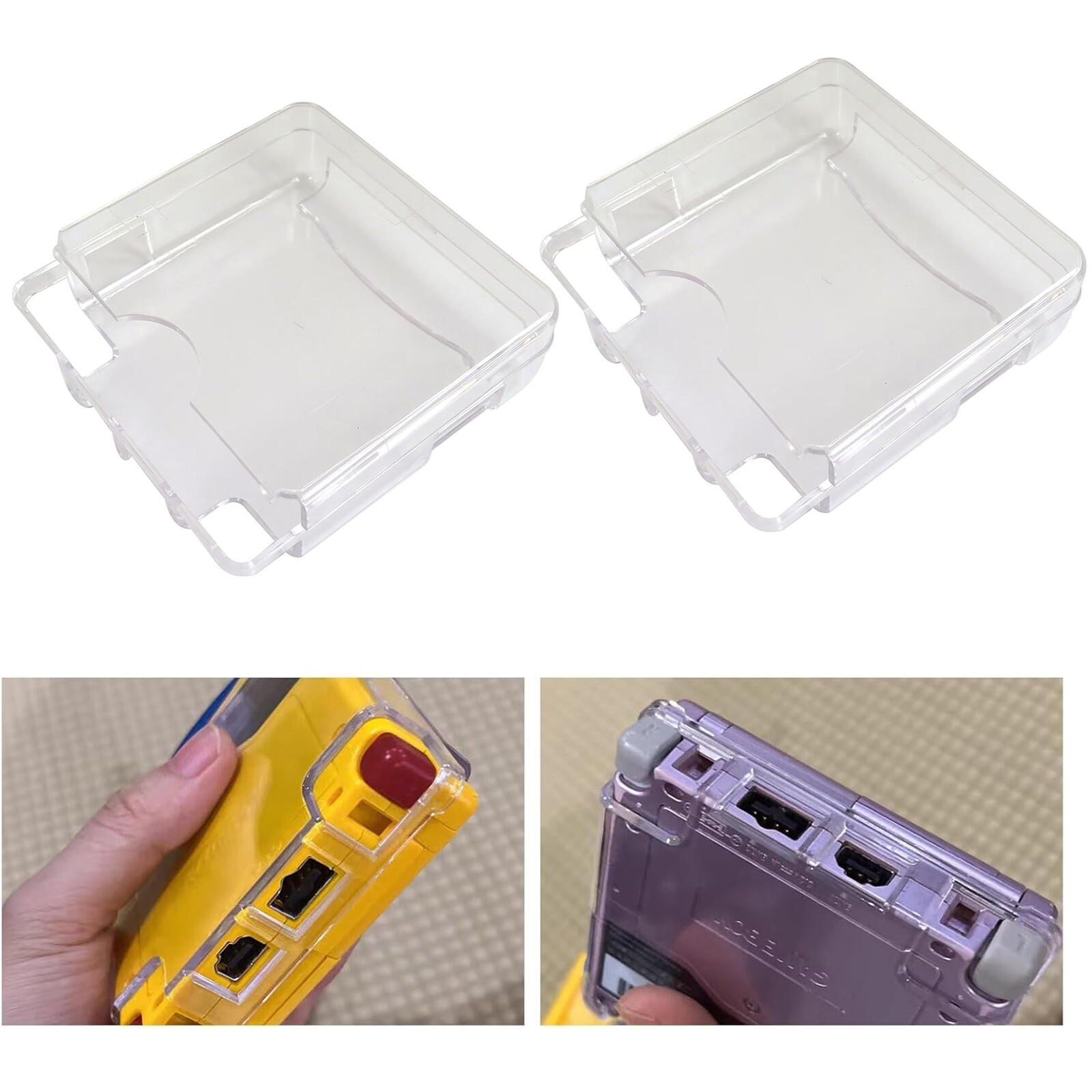 Hard Clear Plastic Case Cover Protector For Nintendo Game Boy Advance SP GBA SP!