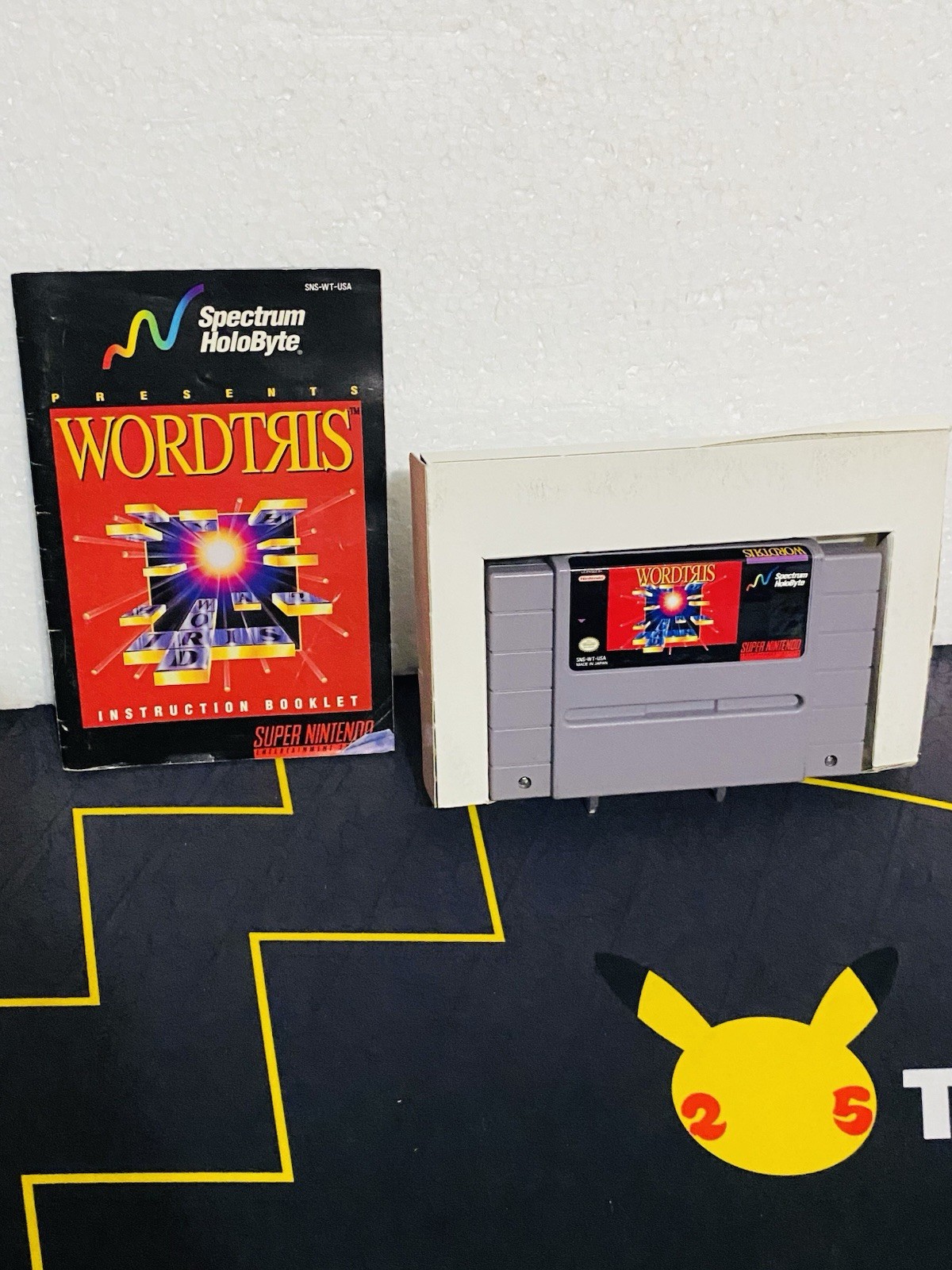 Very Clean Game Wordtris *SNES *Authentic *CIB w Game, Manual and Box