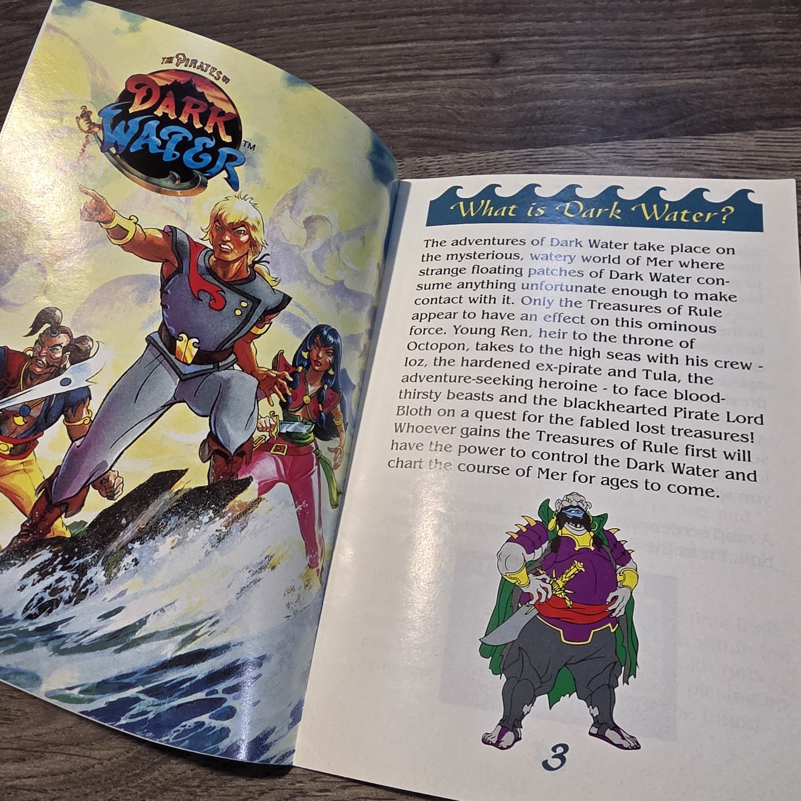 The Pirates Of Dark Water Super Nintendo SNES Original Manual Booklet Only Rare