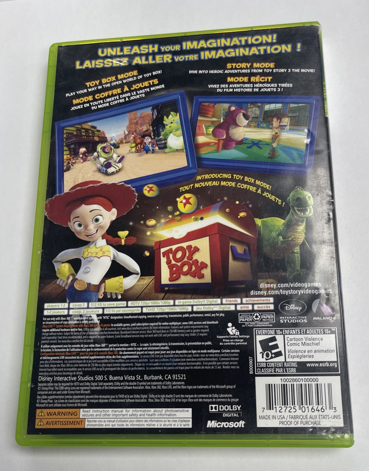 Toy Story 3: The Video Game (Xbox 360, 2010) CIB TESTED & WORKING *READ*