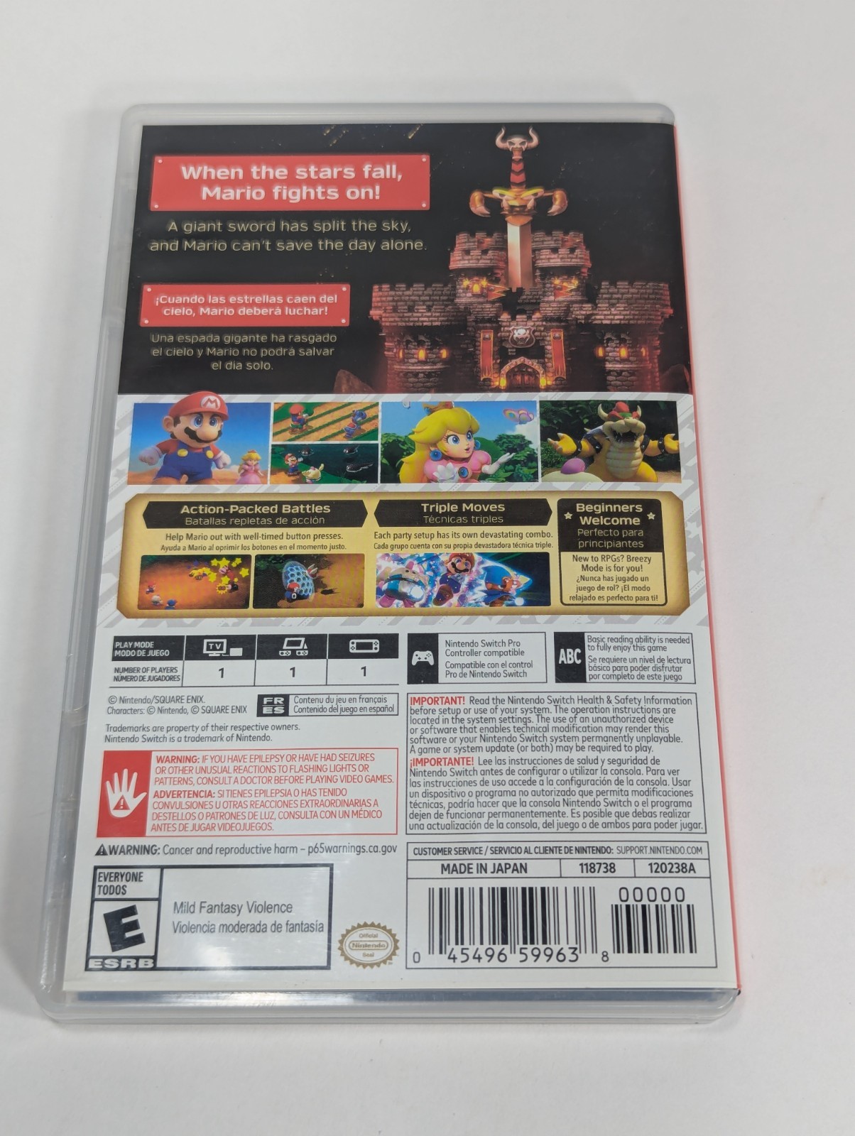 Super Mario RPG – Nintendo Switch (2023) In Original Case Tested