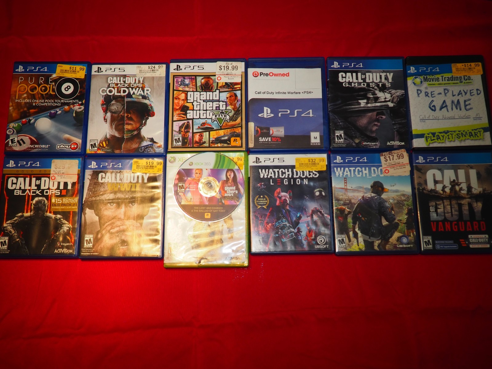 PS4,PS5, XBOX 360 BIG LOT UNTESTED (GREAT GAMES) MONEY BACK IF THEY DON’T WORK
