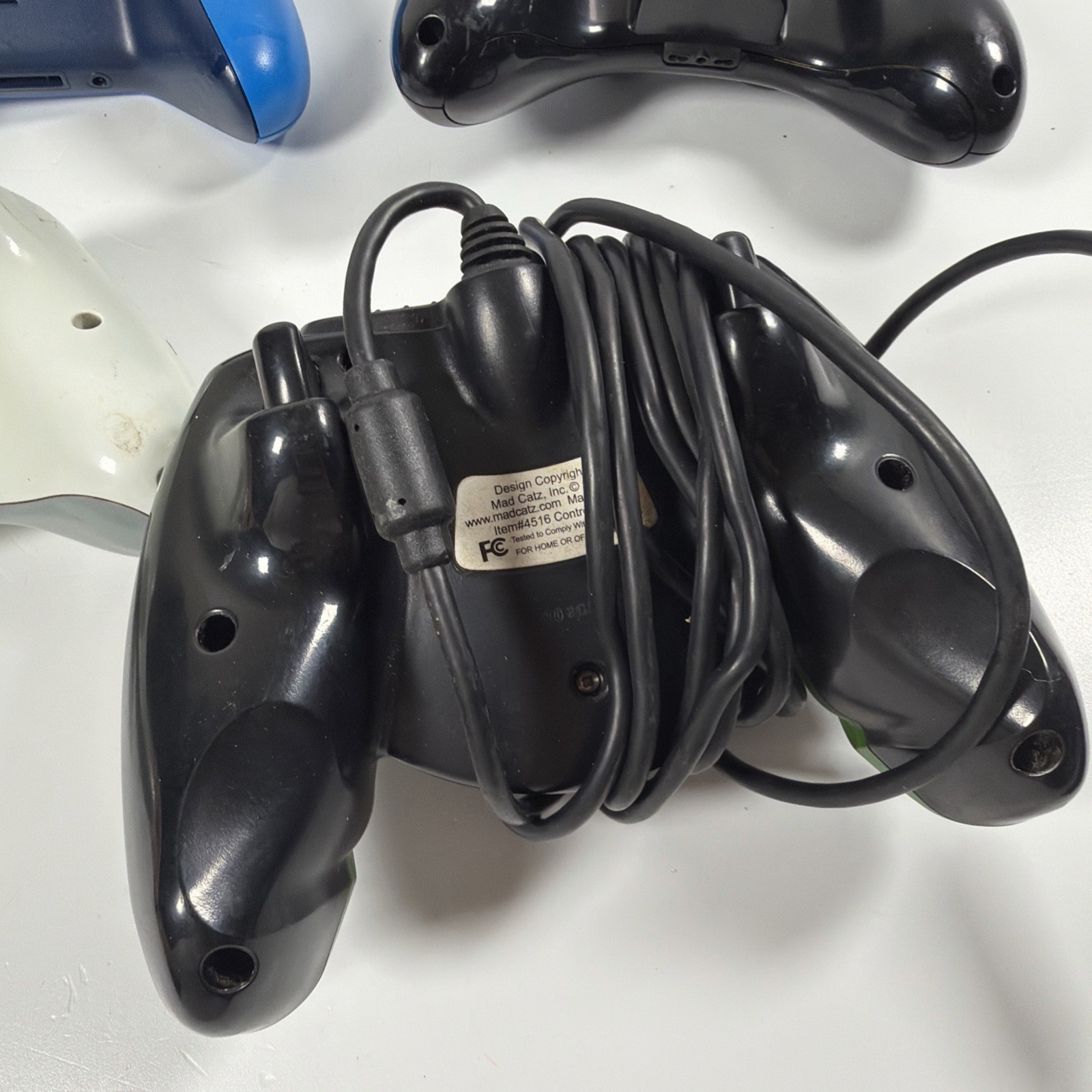 Microsoft Xbox, 360, Xbox One Wireless Controllers And Wired Lot Of 4 Untested