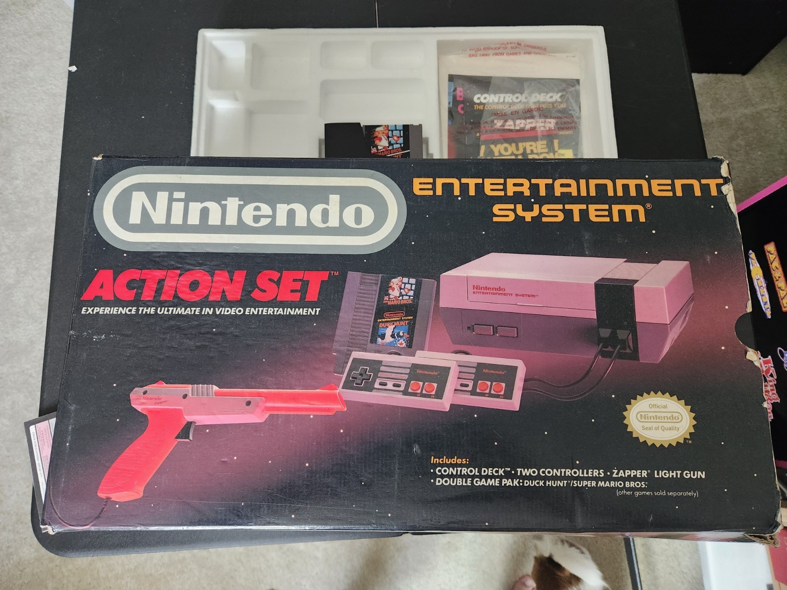 Nintendo NES Console. Complete In Box . Cleaned.Tested. Super Mario/Duck Hunt