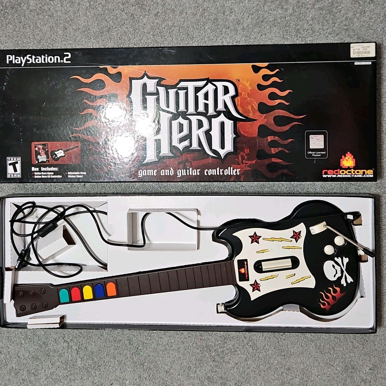 RedOctane Guitar Hero SG Wired Guitar Controller for PS2, Ergonomic, NO GAME