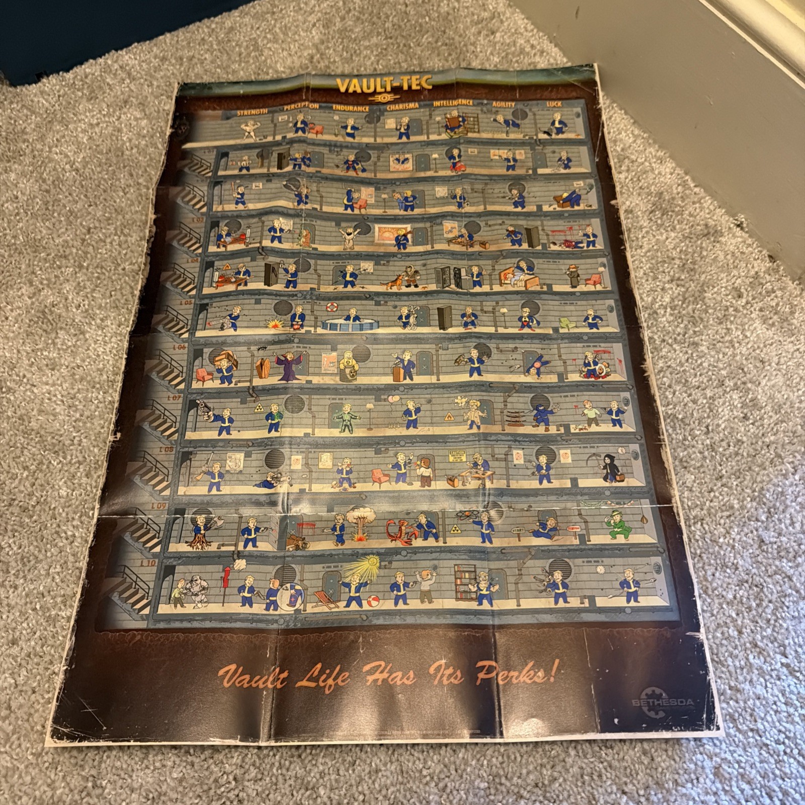Fallout 4 Microsoft Xbox One, 2015, Vault-Tec Poster, Complete in Box