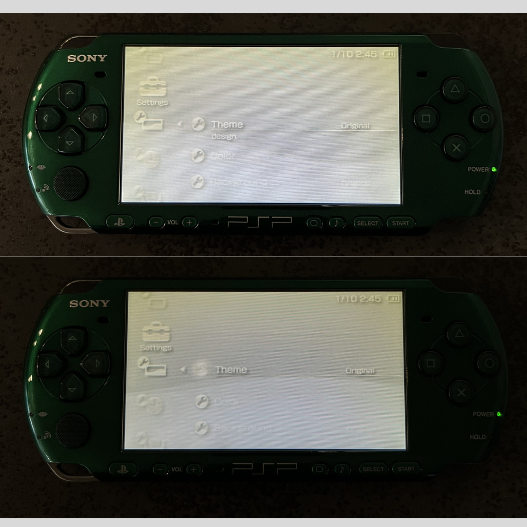 Sony PSP-3000 PSP 3000 Console Green Rare Color Region free – Excellent