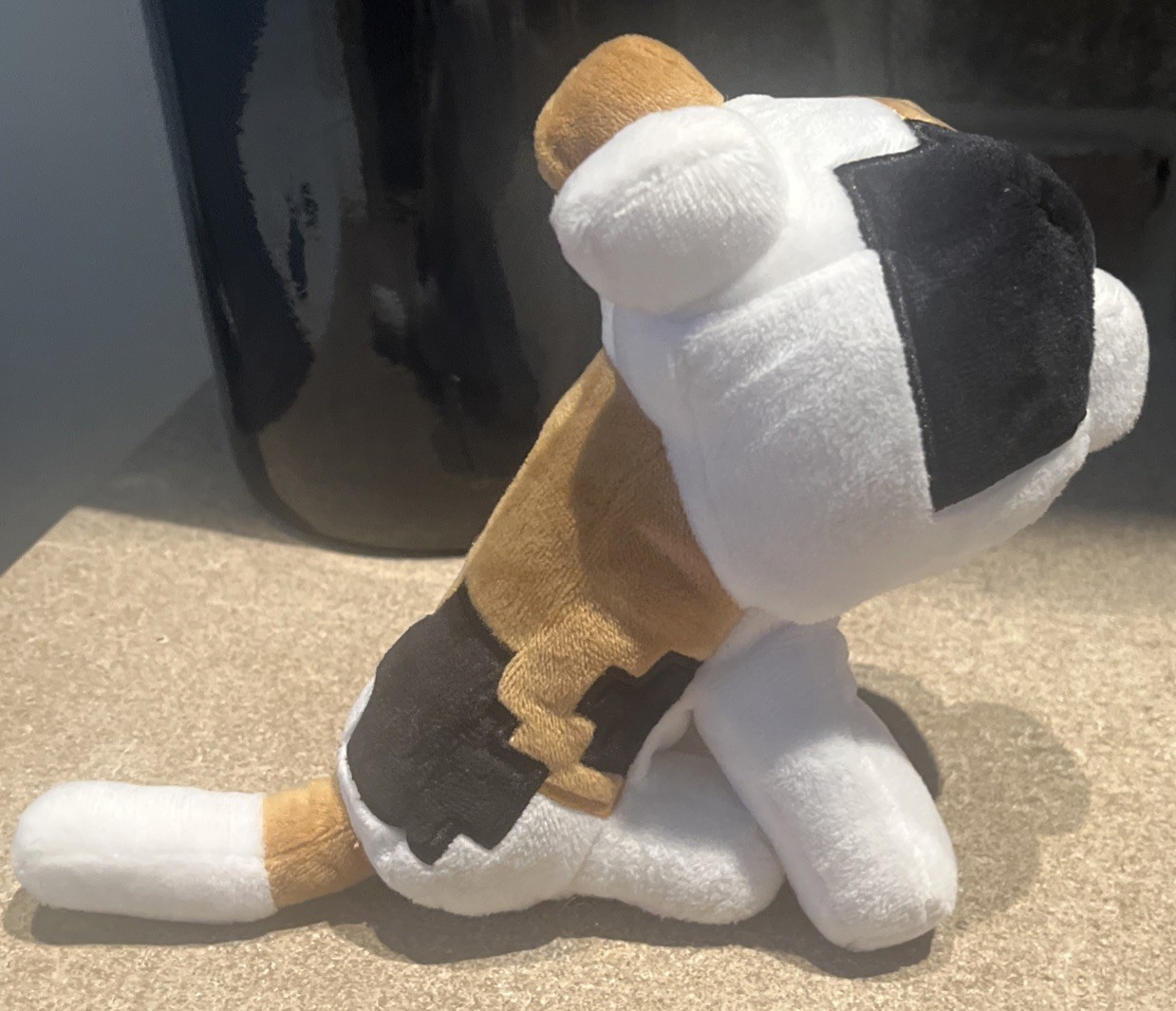 JINX Mojang Minecraft Calico Cat Plush Doll Official Merchandise EUC