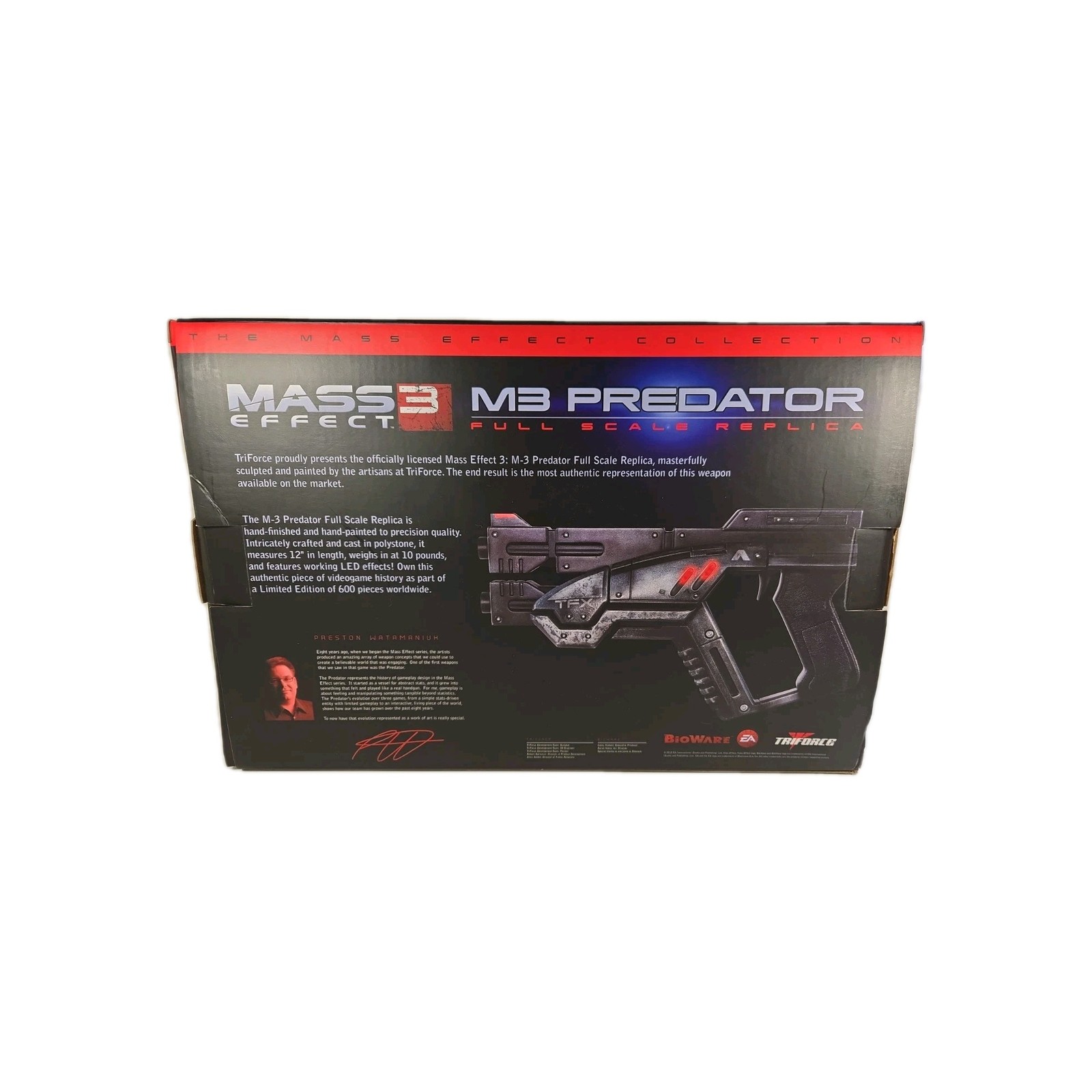 Official Mass Effect M3 Predator 1:1 Replica Project Triforce 264 Out Of 600.