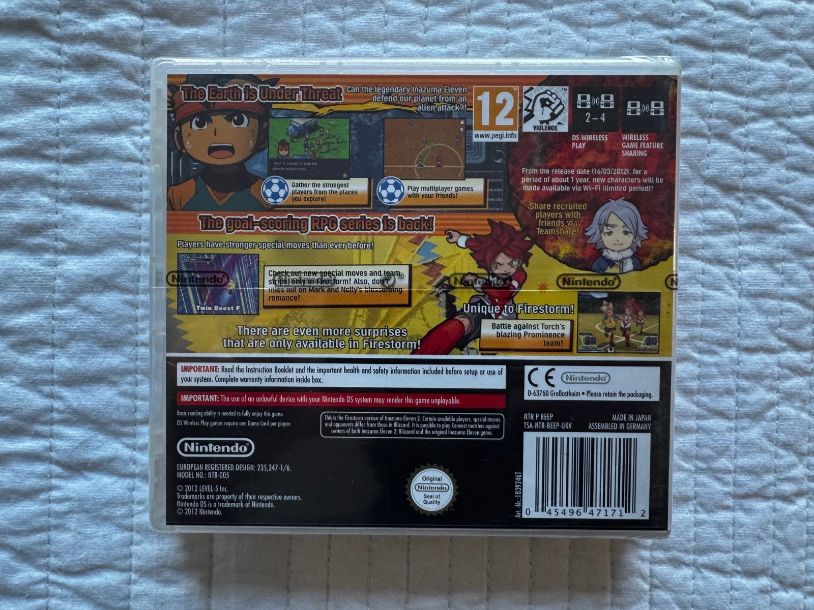 ds INAZUMA ELEVEN 2 Final Storm Game PAL REGION FREE (Works in US)