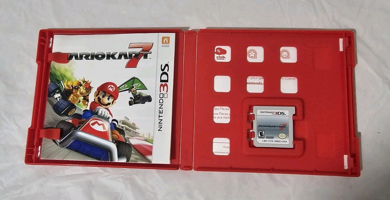 Nintendo Mario Kart 7 Nintendo 3DS Racing Manual Multiplayer E Rated