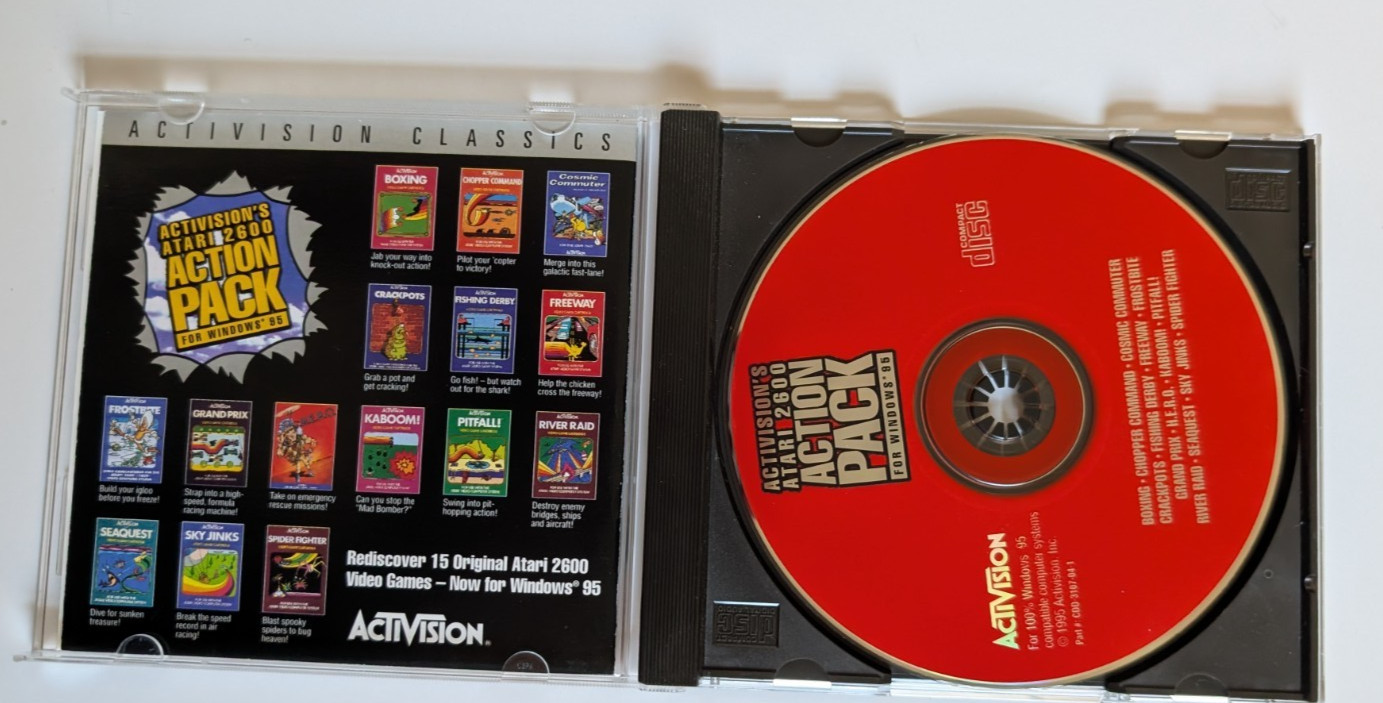 Atari 2600 Action Pack 1 For Windows 95 PC – Activision Classics