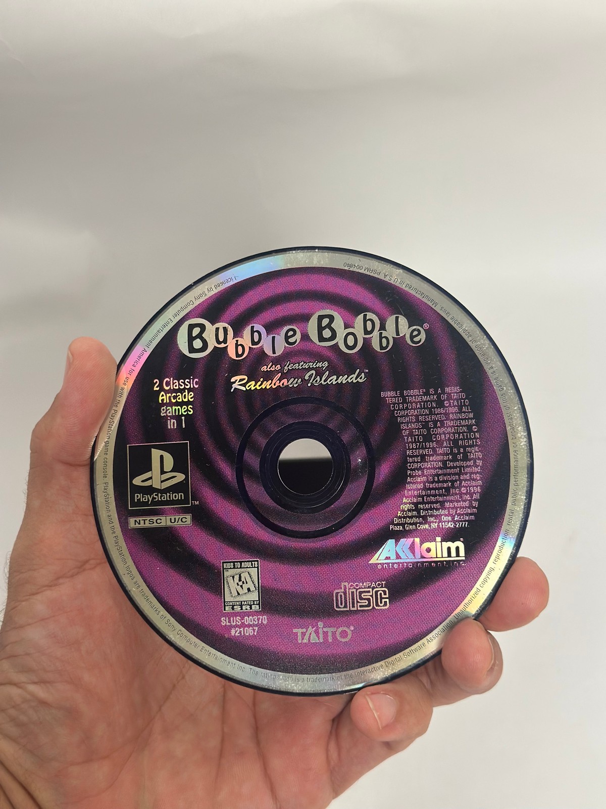 Bubble Bobble Featuring Rainbow Islands – Playstation LOOSE DISC