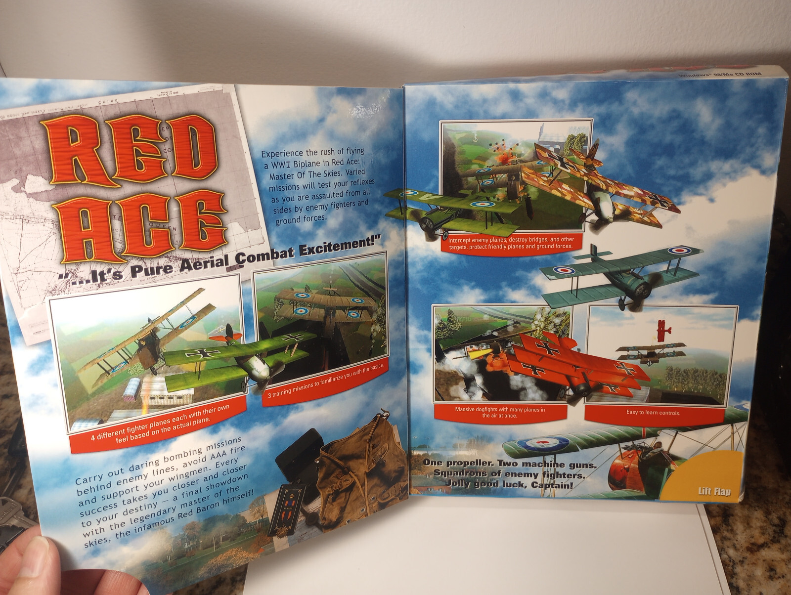 Red Ace (PC, 2001) Global Star Software Flying Combat PC Game BIG BOX BRAND NEW