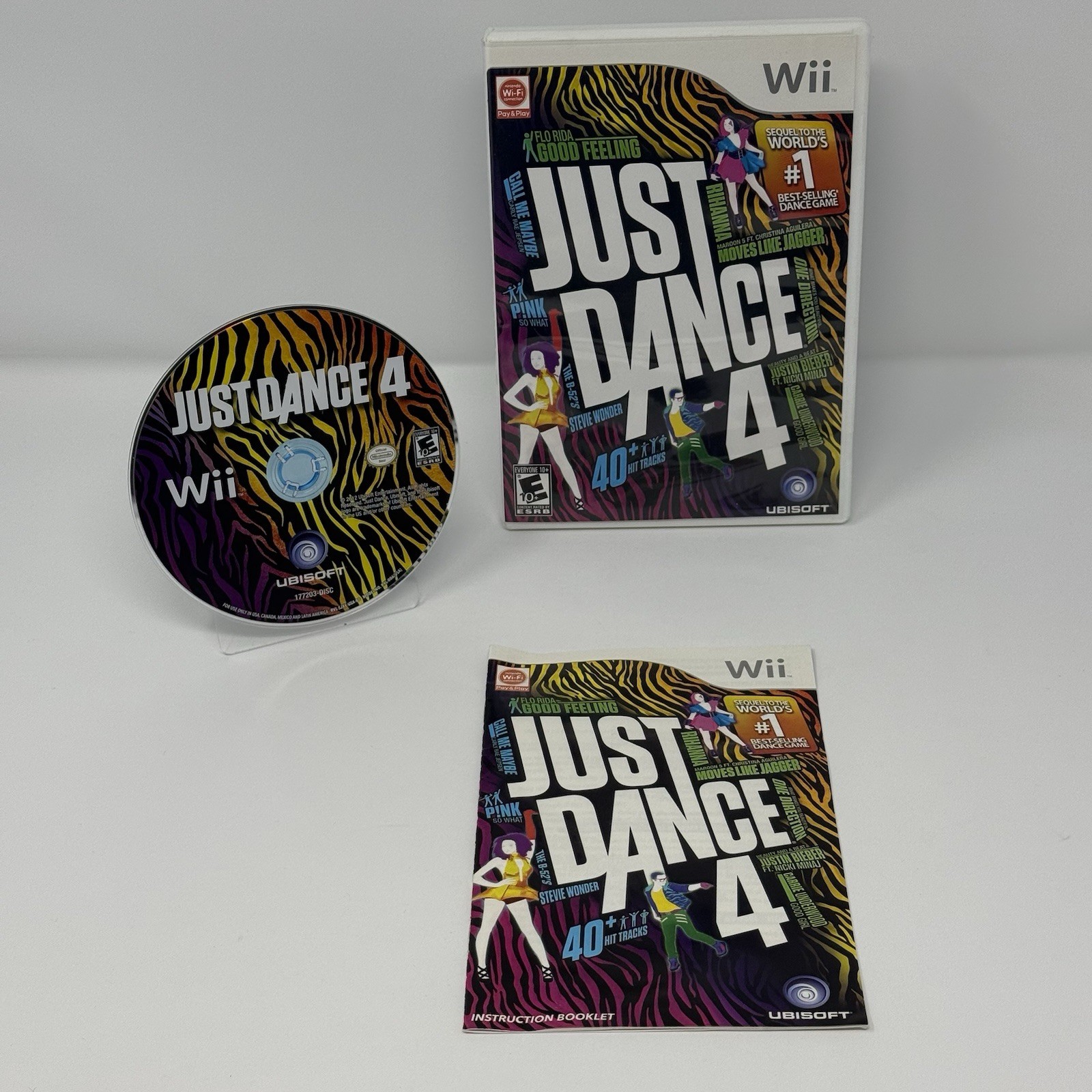 Just Dance 4 • Nintendo Wii, 2012 • CIB • Tested