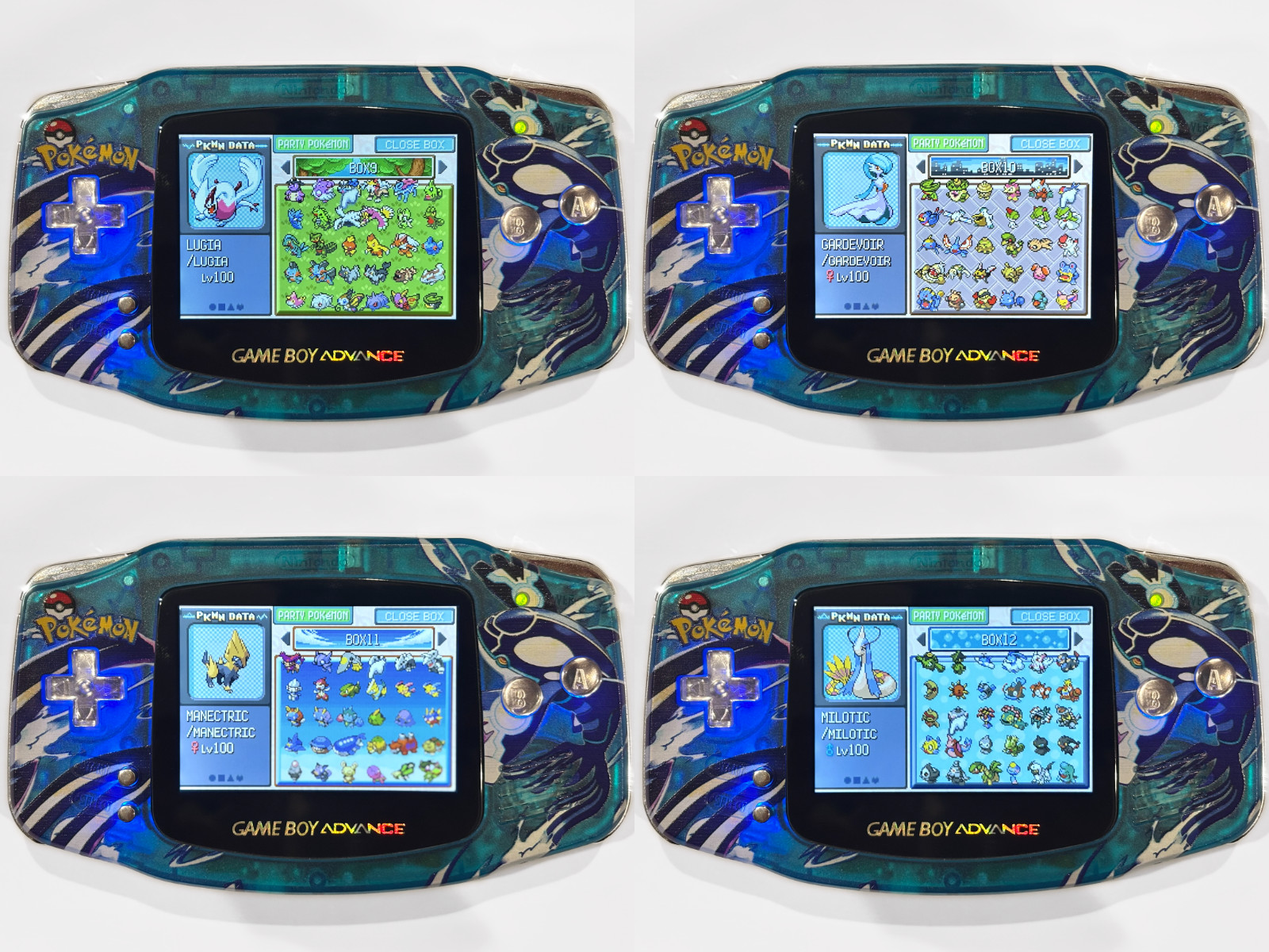 No Game-Pokemon Emerald Custom Save Completed Shiny Living Dex + Mystery Events