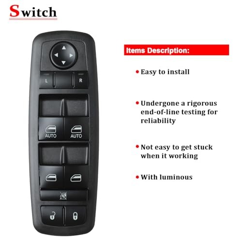 Master Power Window Switch for 2011/12/2013/2014/15/2016/17/18/2020