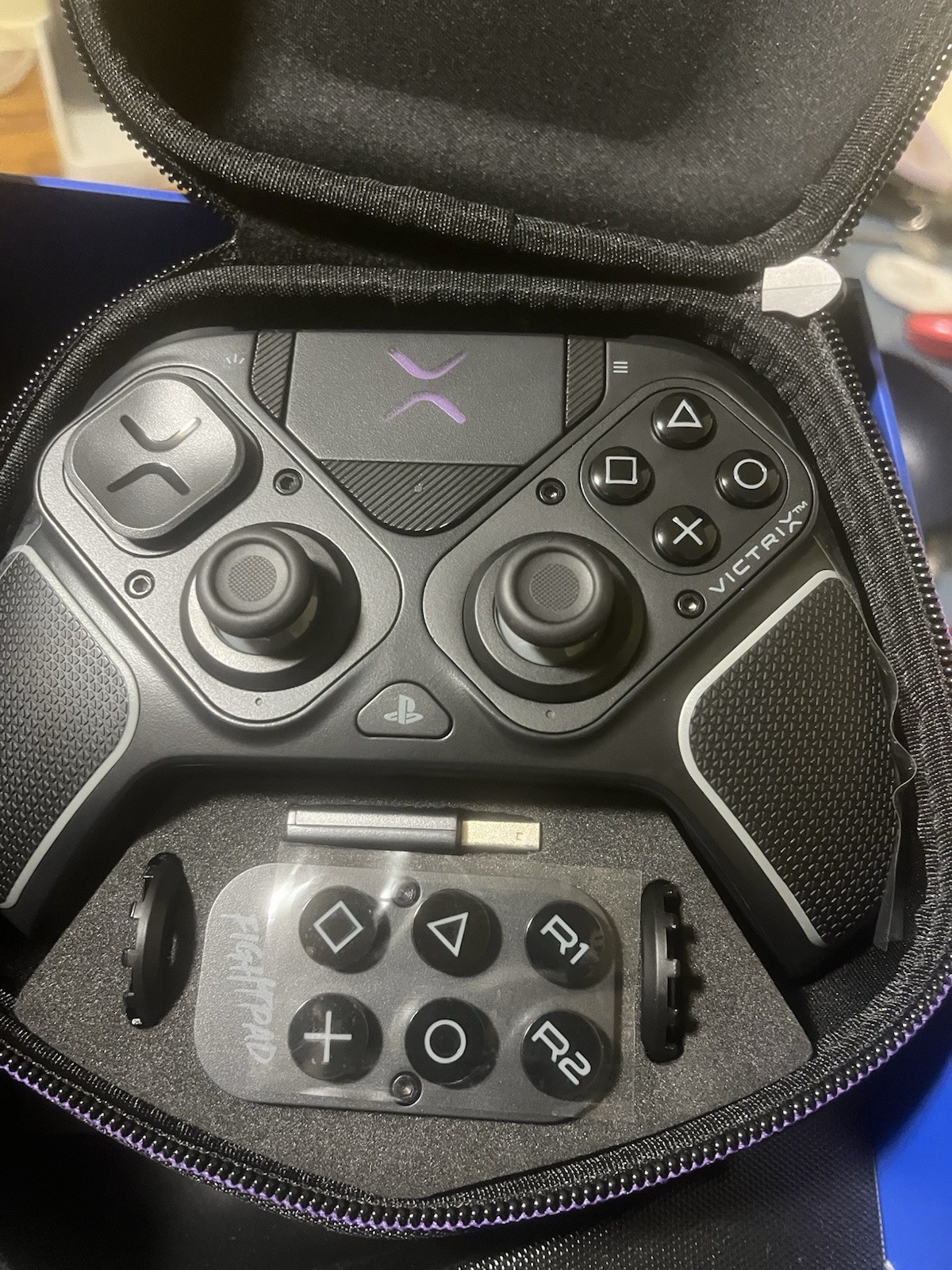 Victrix Pro FS Controller for PS4 & PC Black/Purple Interchangeable Parts