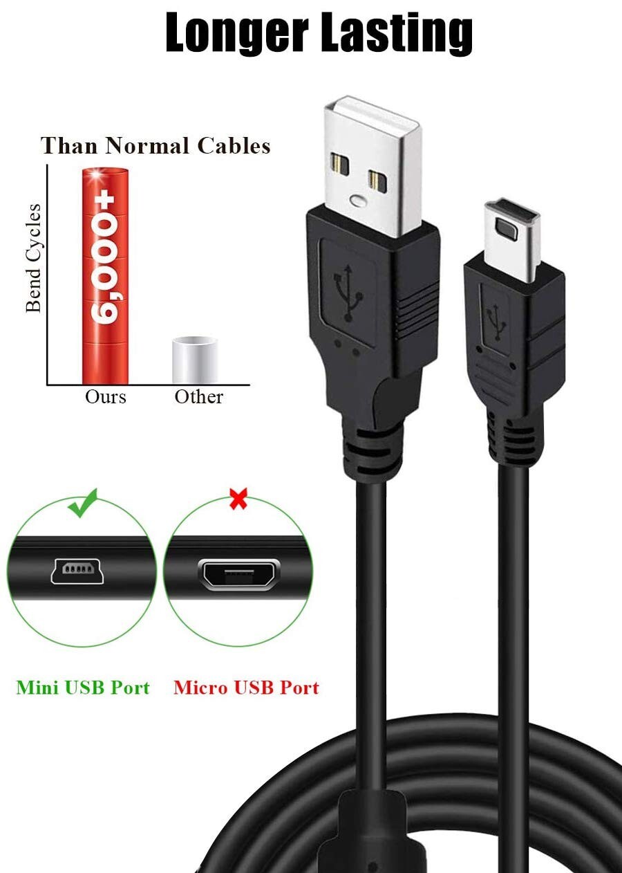 10 FT NEW Wireless Controller USB Charging Cord Cable for Sony PlayStation 3 PS3