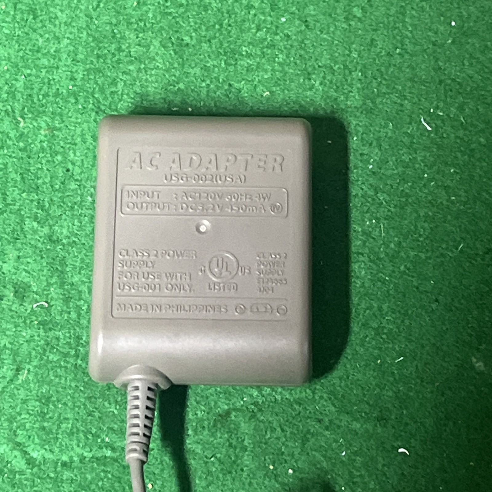 Official Nintendo DS Lite Wall Power AC Adapter Charger USG-002 OEM Tested @2N