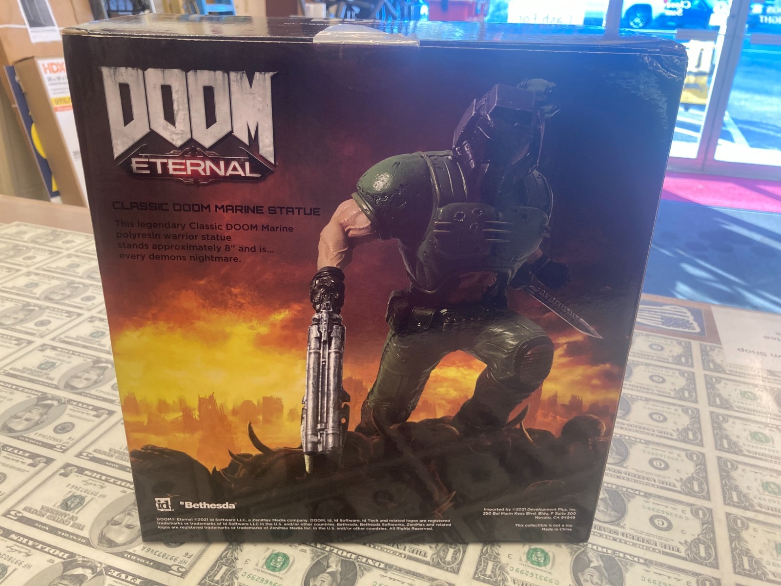 2021 Doom Eternal Classic Doom Marine Statue By Bethesda *New* Limited 902/1000
