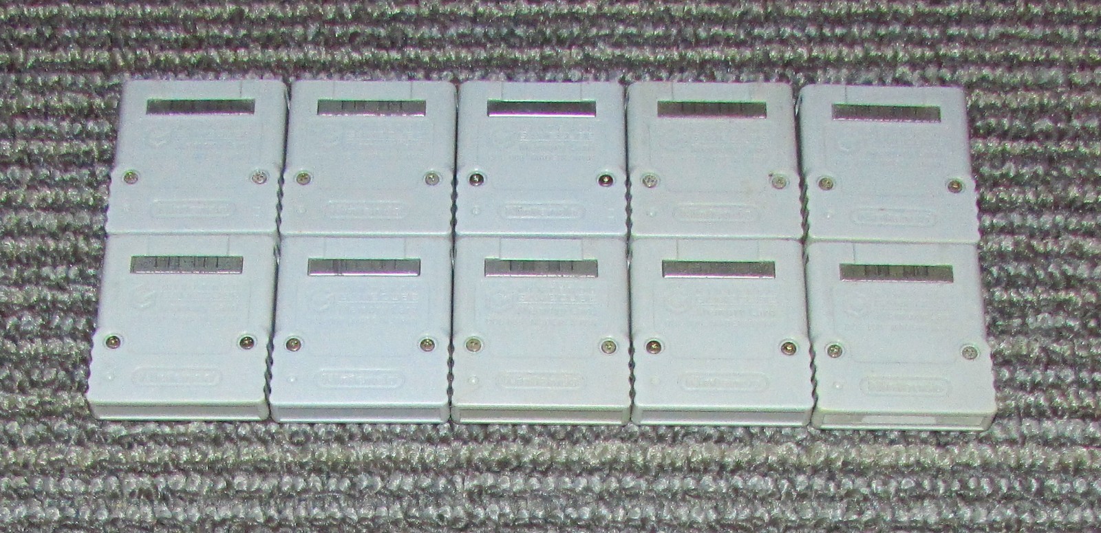 10 Nintendo Official Gray 59 Block Memory Cards GameCube DOL-008 (All Tested)