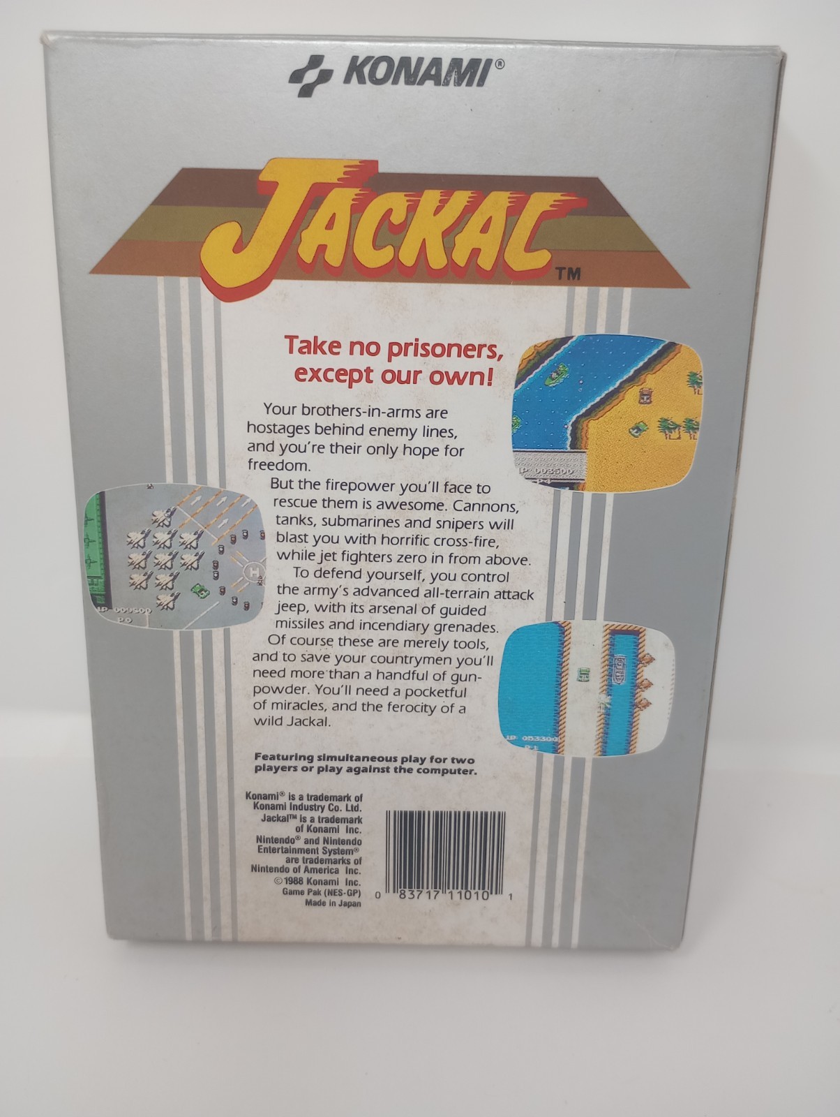 Box Only Jackal (Nintendo Entertainment System, 1987) NO GAME W/ Inserts
