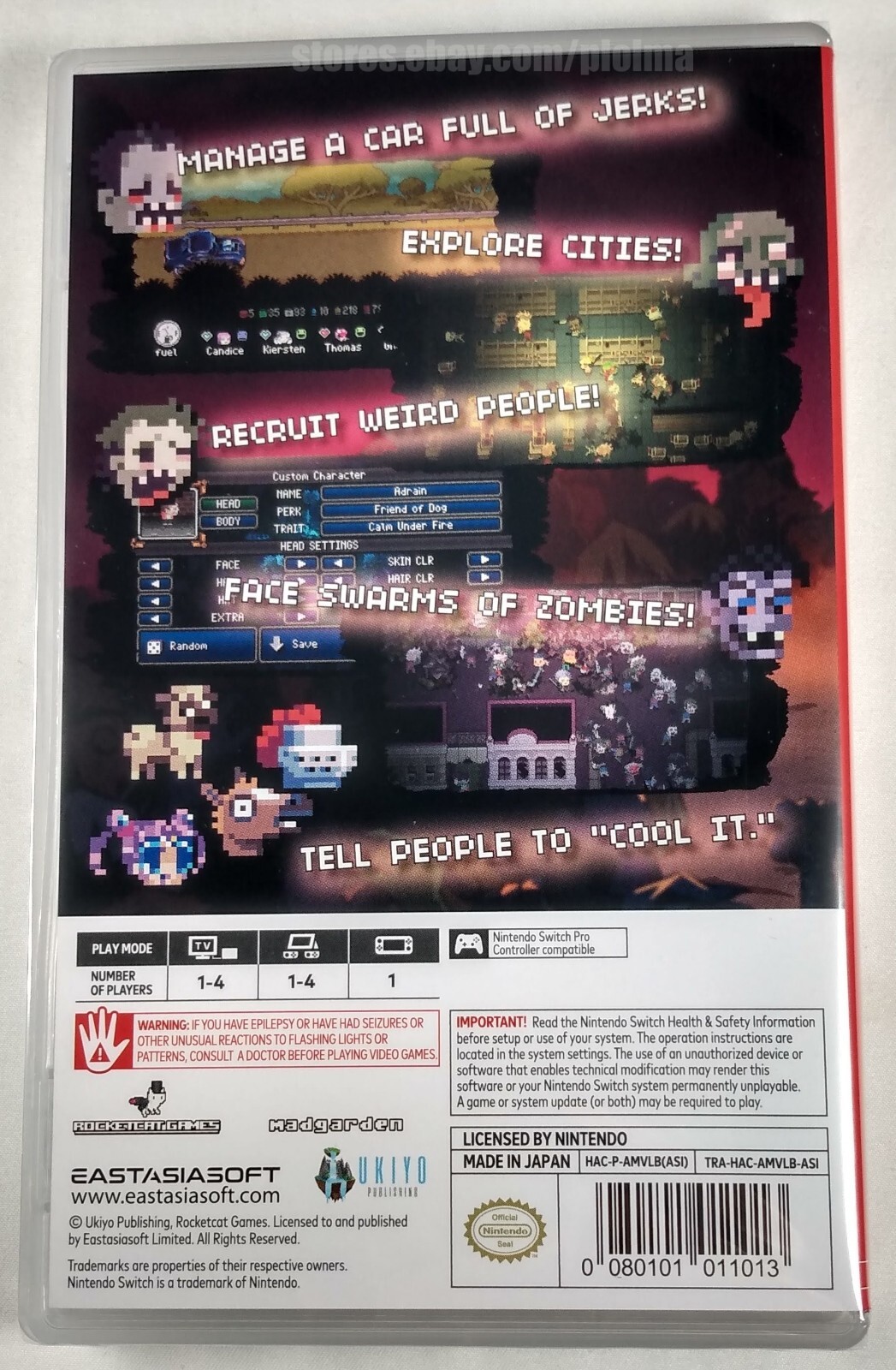 DEATH ROAD TO CANADA Brand New NINTENDO SWITCH Game Asian Release, US Seller