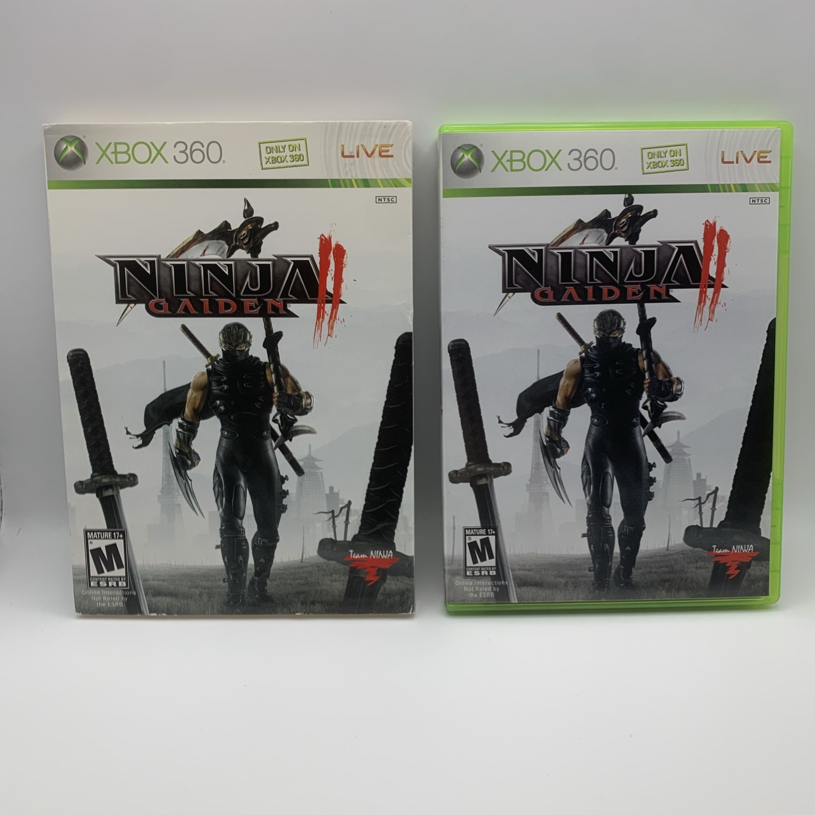 Ninja Gaiden II (Microsoft Xbox 360, 2008) Slipcover Tested Working Fast Ship!