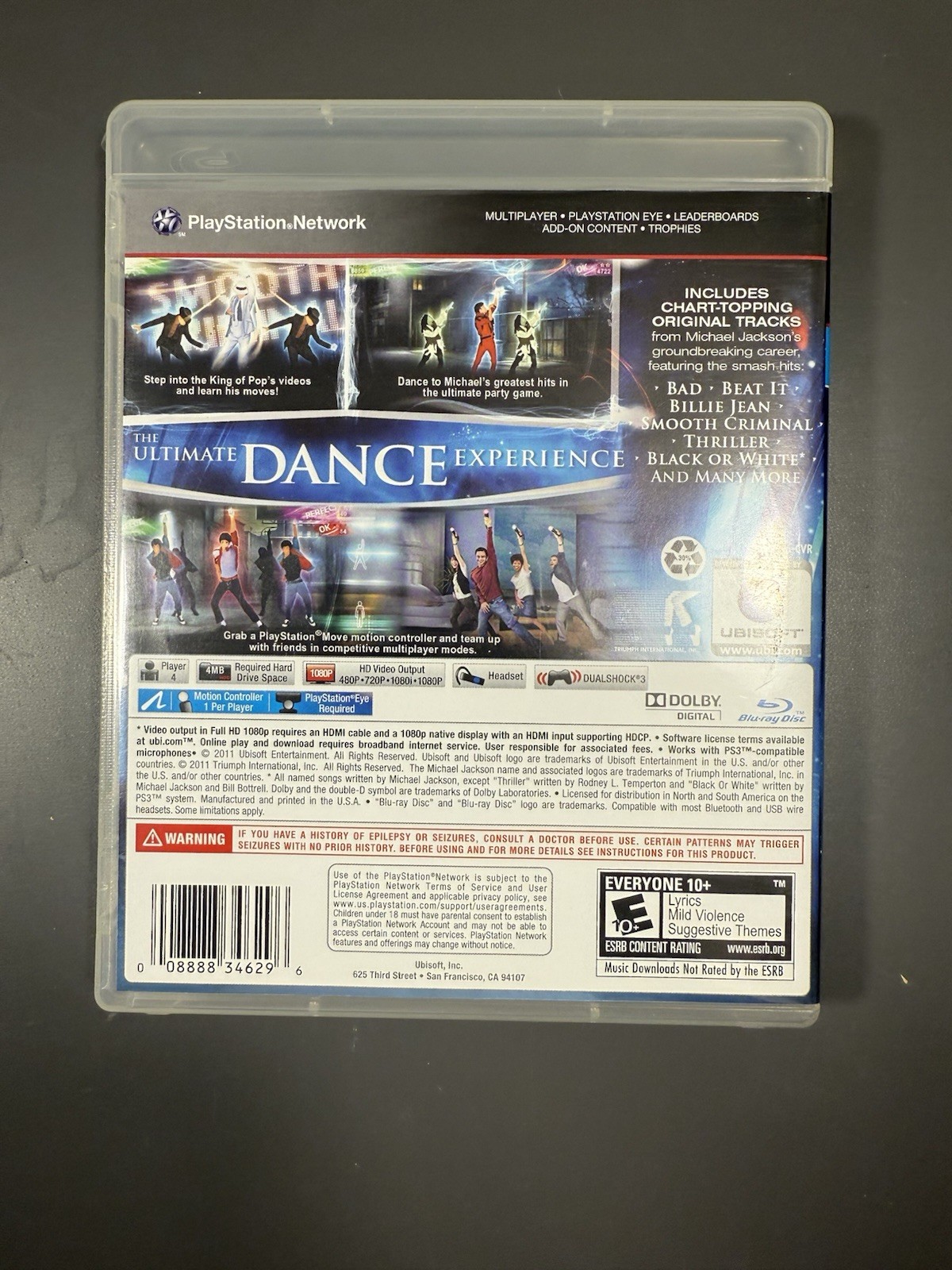 Michael Jackson The Experience PS3 Game