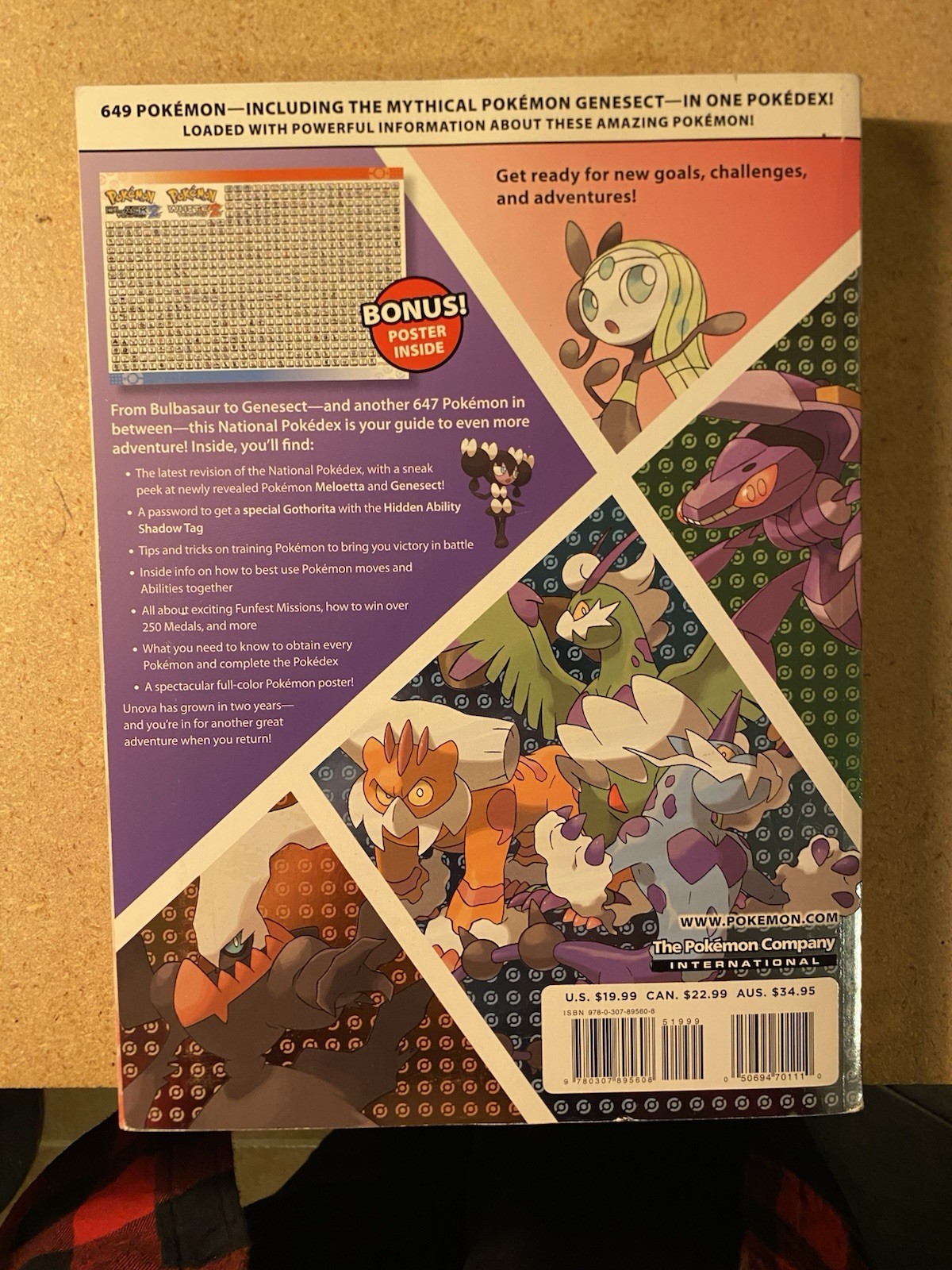 Pokemon Black White 2 Pokedex Guide Book Volume 2 Complete With Poster