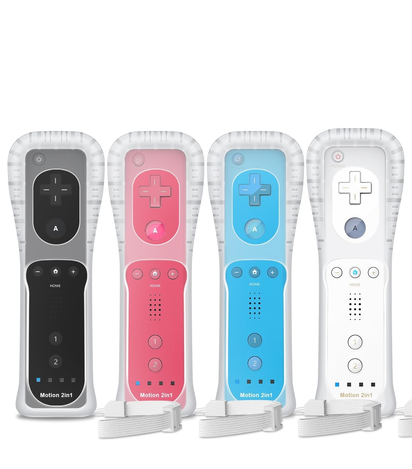 4 Player Multi-Color Wii Controller Pack