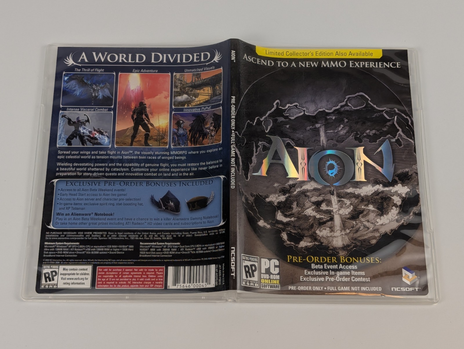 Aion PC MMO Exclusive Pre-Order Game Bonus NCSOFT + Game⬅️🔥
