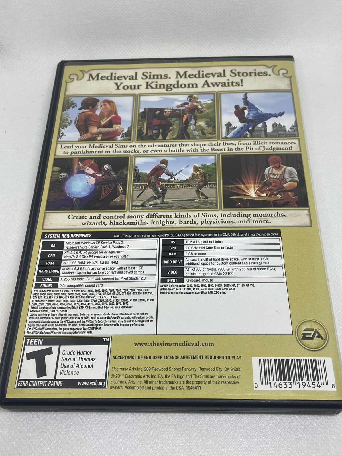 Sims Medieval Limited Edition 2011 PC Mac Game