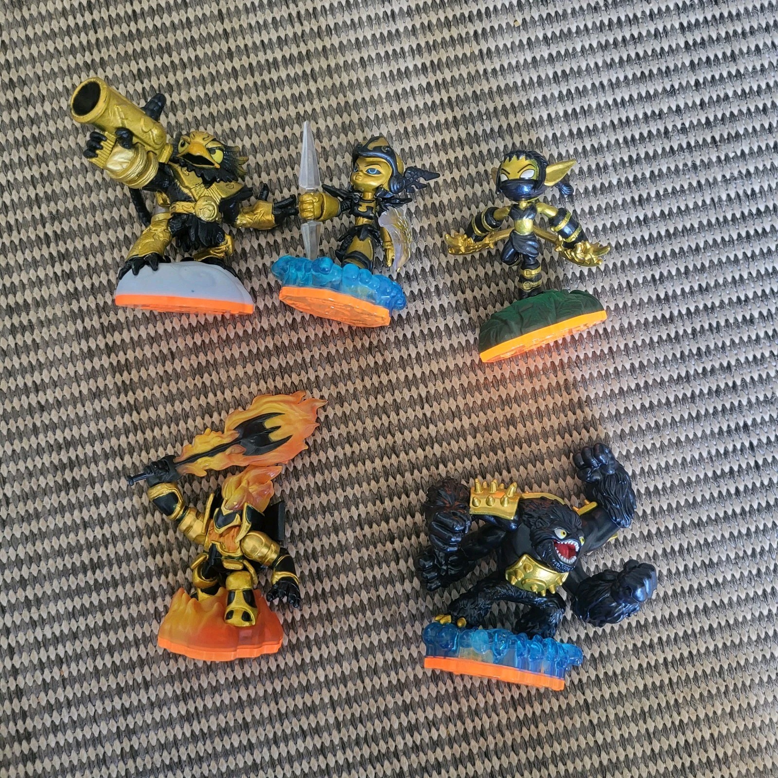 Skylanders Giants LEGENDARY Figure Lot of 5 Ignitor Jet-Vac Chill Stealth Elf