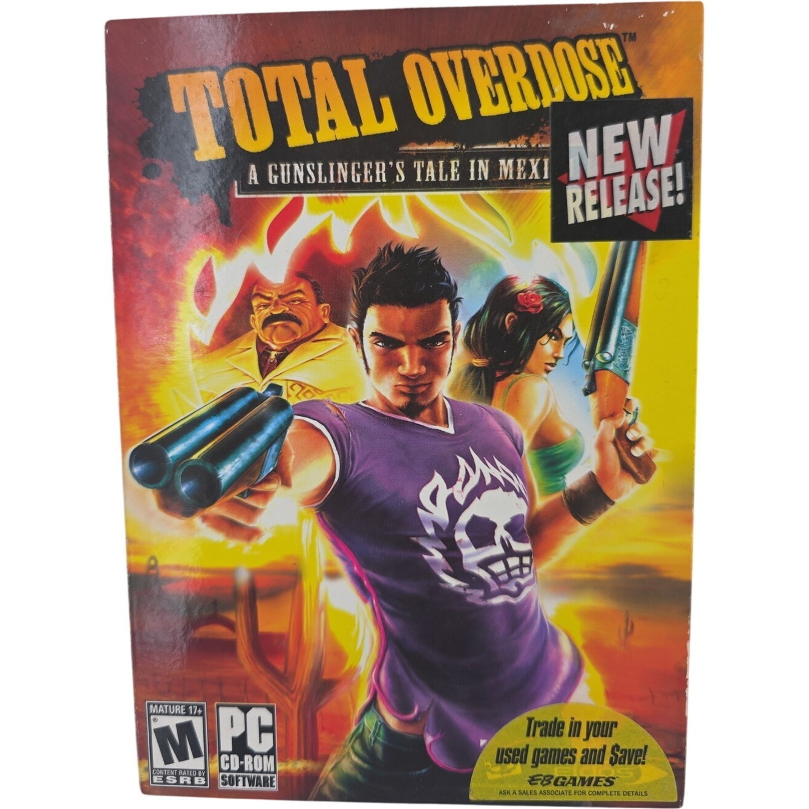 Total Overdose A Gunslinger’s Tale in Mexico PC Video Game 3 Disc Set Complete