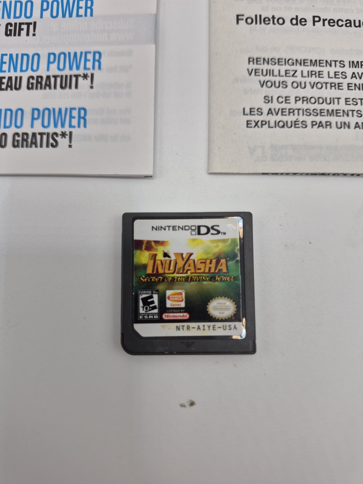 Inuyasha: Secret of the Divine Jewel (Nintendo DS, 2007) CIB W/ Manual Inserts