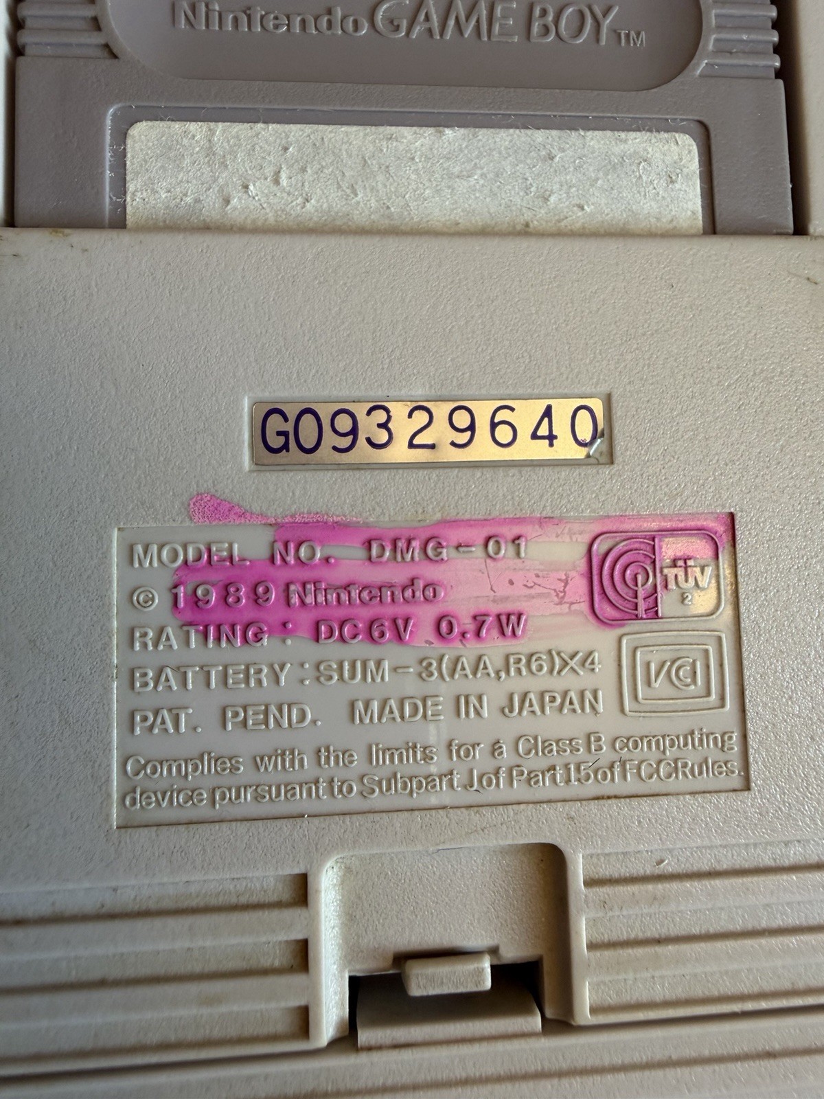 Nintendo Game Boy Original DMG-01 – Tested – Very Good Condition W Super Mario