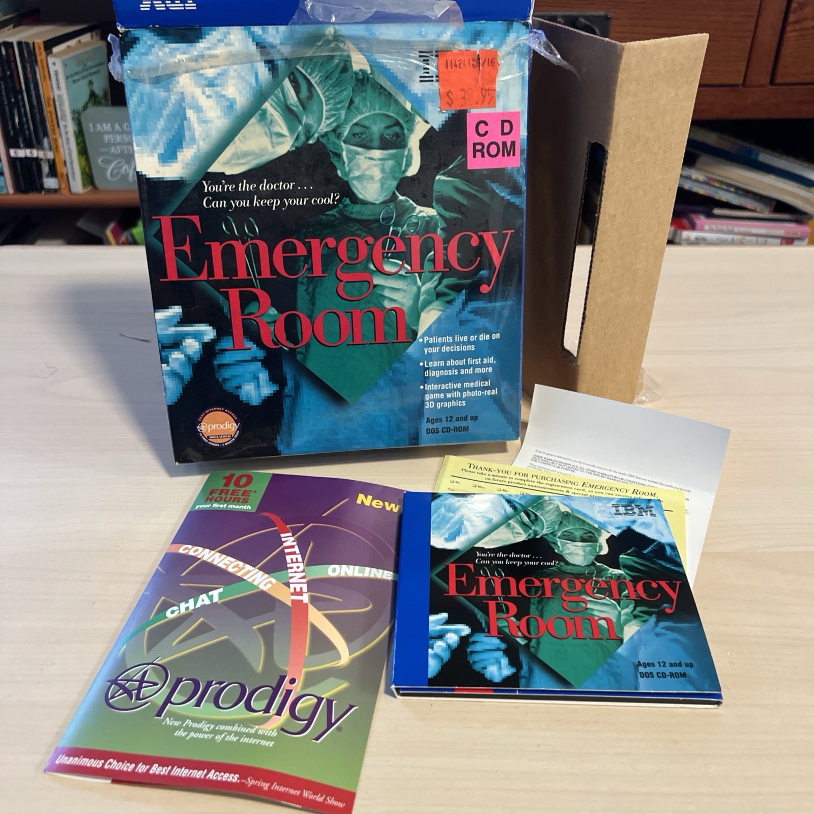IBM Emergency Room & ER Intern CD‑ROM PC Game Vintage Medical Simulation