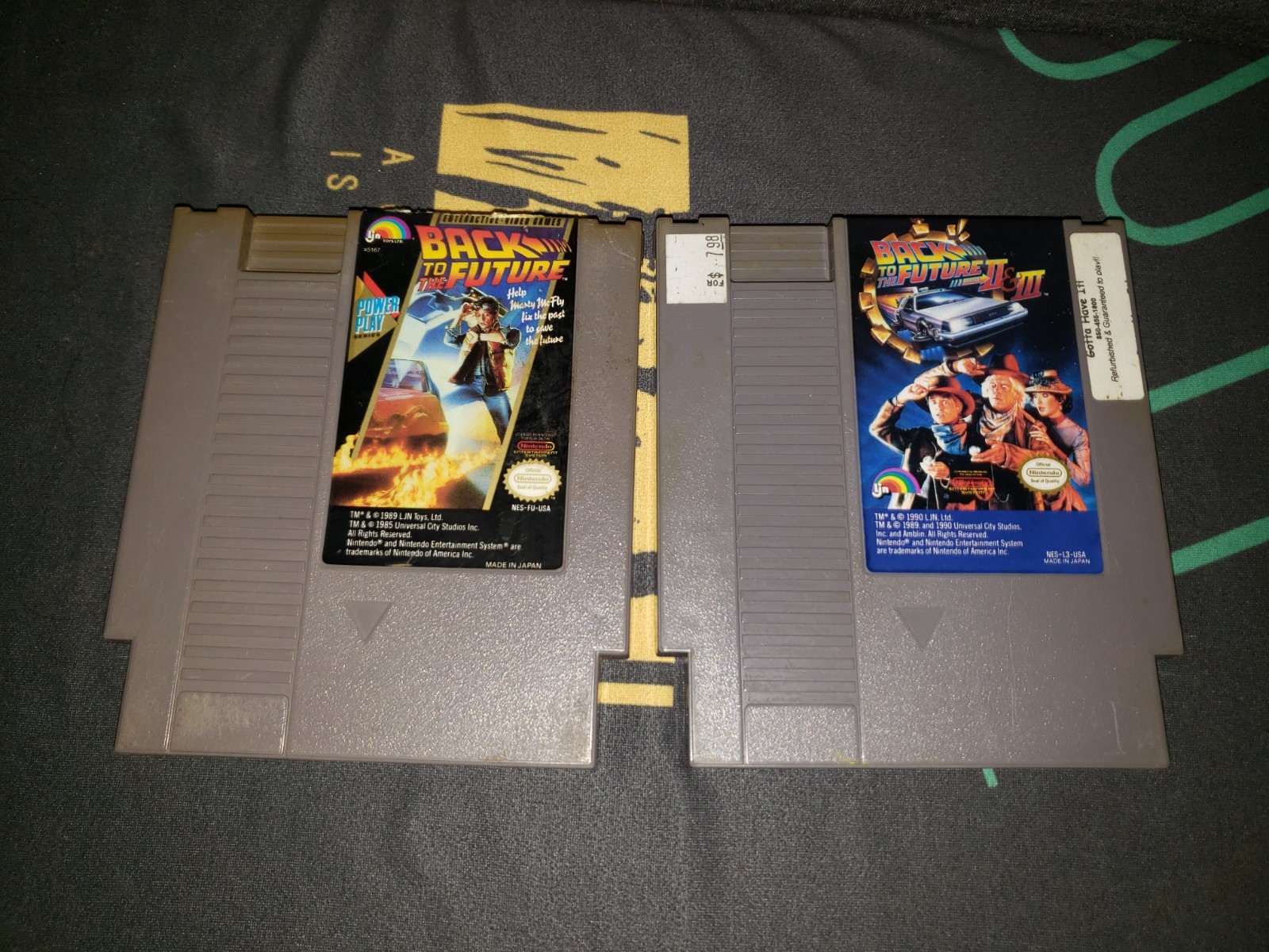 Back To The Future, Back To The Future 2, 3 Nintendo, NES Lot Retro Video Games
