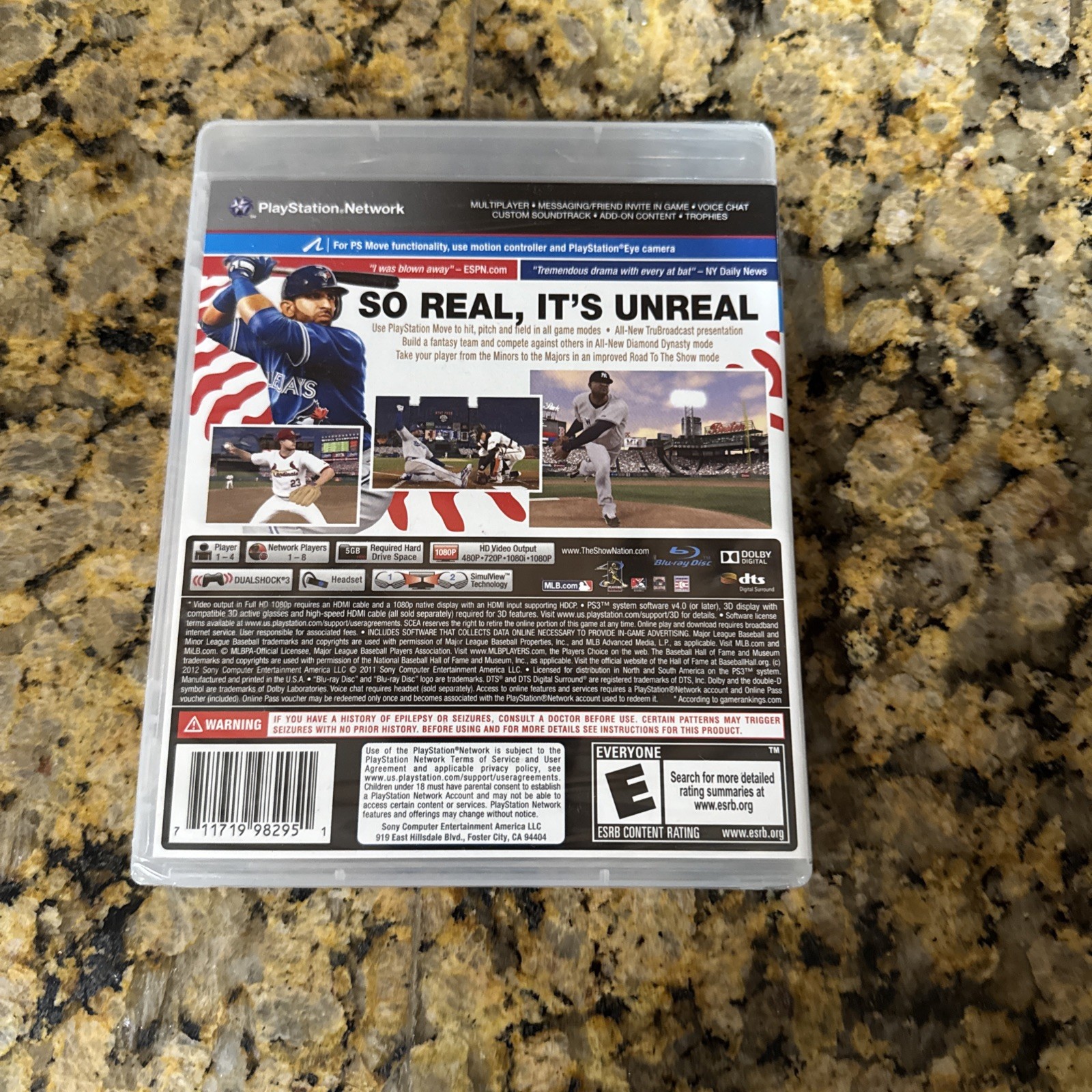 MLB 12: The Show (Sony PlayStation 3, 2012) New/Sealed