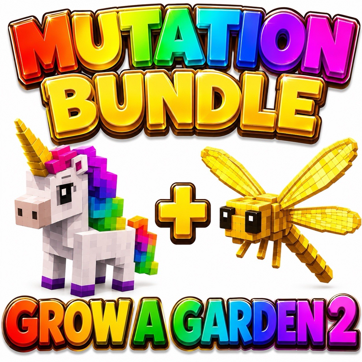 UNICORN+DRAGON FLY (GOLD + RAINBOW)| CHEAPEST |🪴Grow a Garden 2 | SAME-DAY 📦