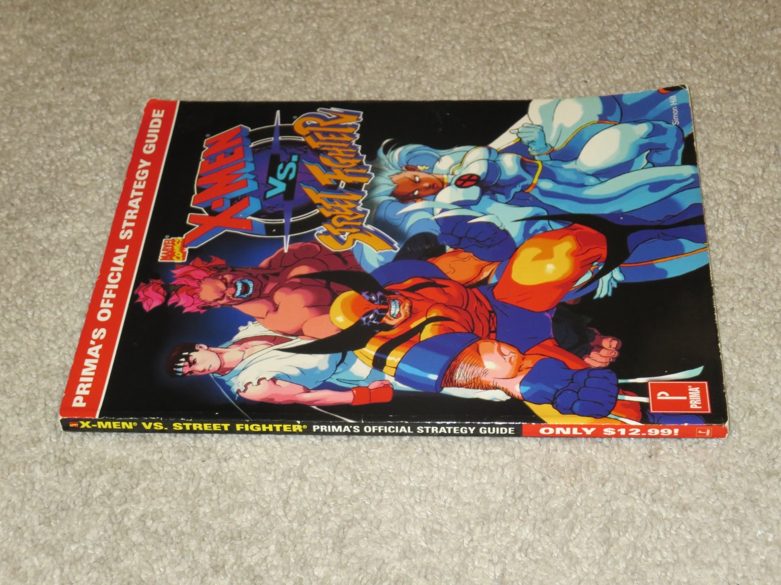 Great Shape X-Men vs. Street Fighter Strategy Guide Playstation Sega Saturn RARE