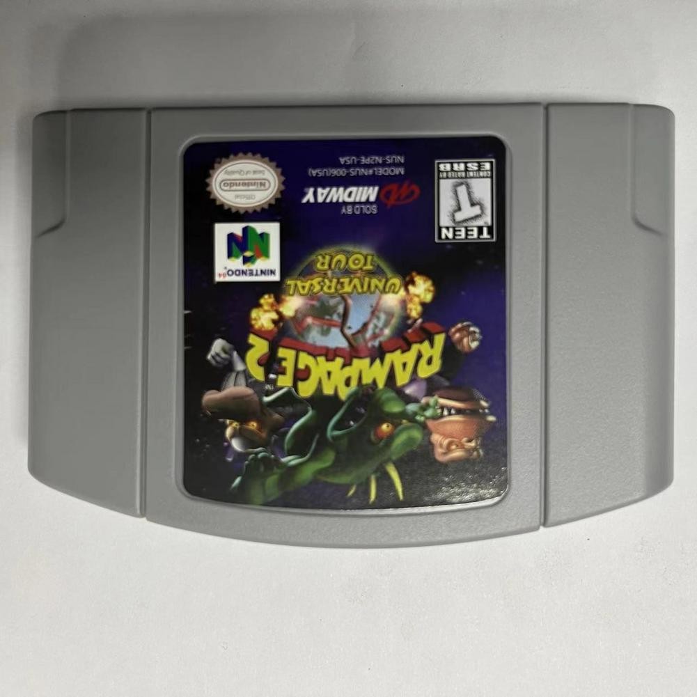 Rampage 2 Universal Tour – Nintendo 64 (N64) Fast shipping Perfect addition