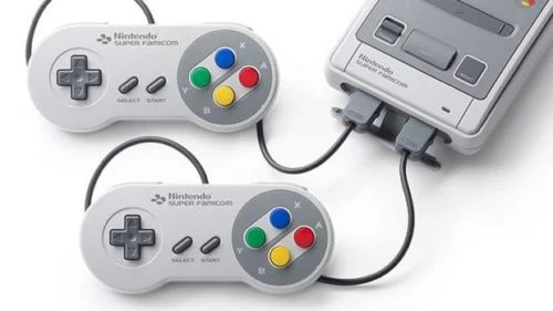 SNES Super Nintendo Classic Edition Mini Console Grey 2 Controllers + Games NEW