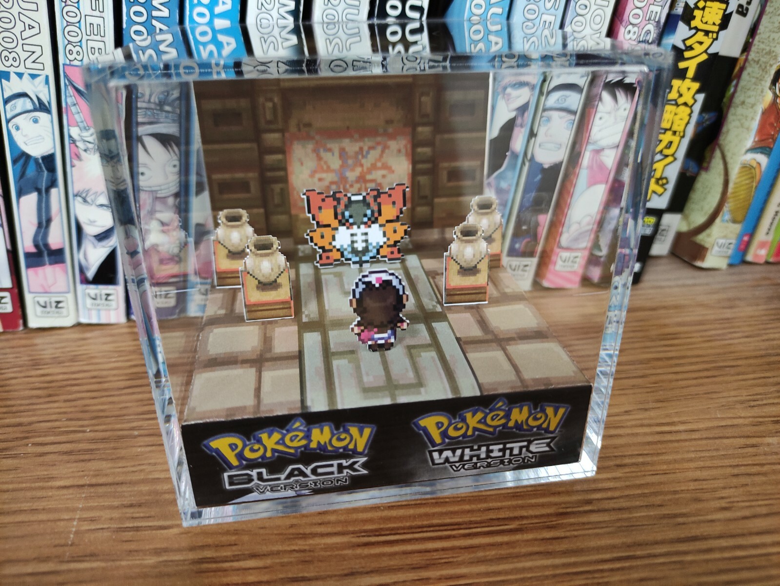 Volcarona Pokemon Relic Castle Fem Handmade Diorama – Gameboy Gaming Cube-Fanart