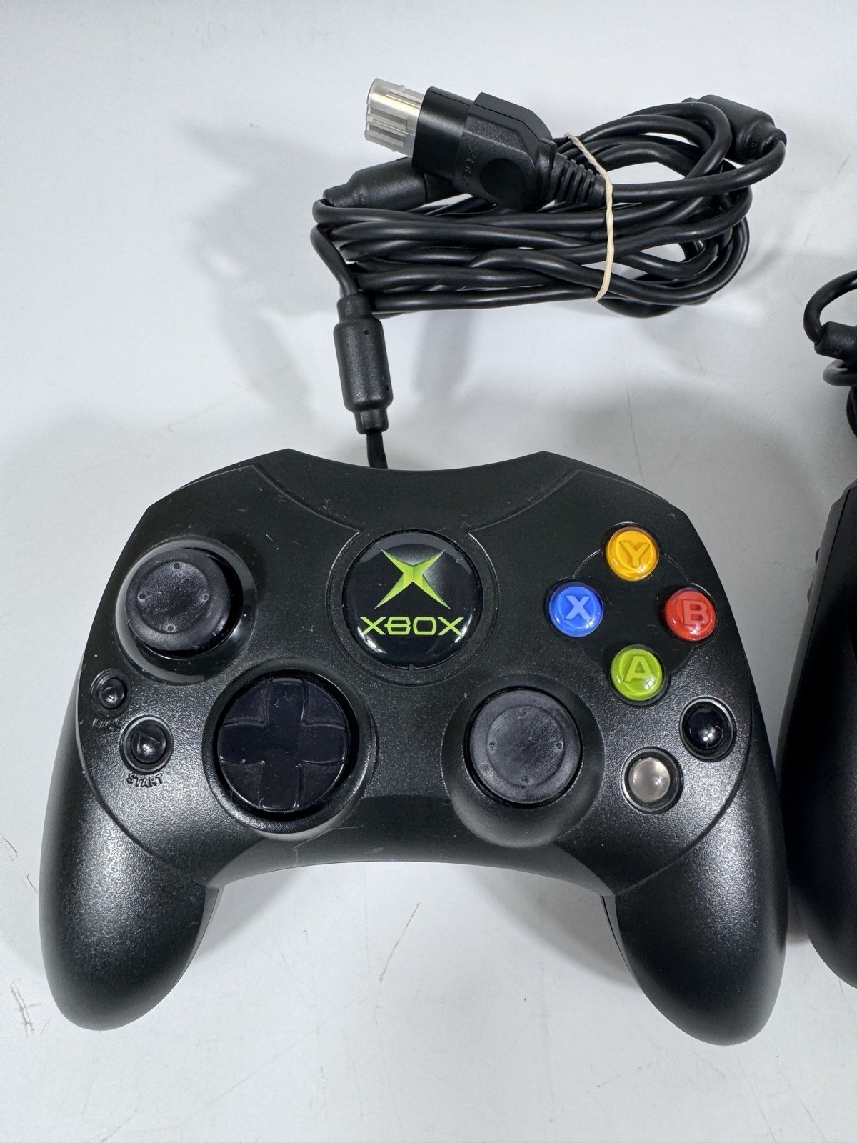 LOT OF 3 ORIGINAL XBOX OEM S TYPE CONTROLLER BLACK – Breakaway Cable